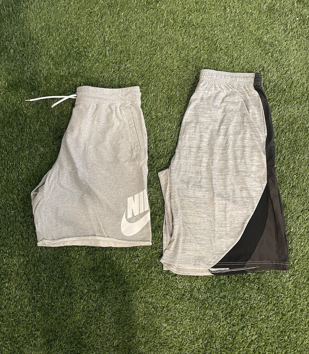 Set of 2 Men's Shorts 2XL Nike Club Fleece Big Swoosh X Game Time Basketball